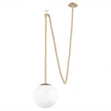 Cyan Designs 11761 - Rockport 1 LightPendant | Aged Brass | Natural Sisal