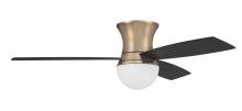 Craftmade DBK52SB3 - 52" Daybreak in Satin Brass w/ Flat Black/Black Walnut Blades