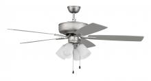 Craftmade P114BN5-52BNGW - 52" Pro Plus 114 in Brushed Nickel w/ Brushed Nickel/Greywood Blades