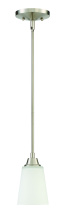 Craftmade 41991-BNK - Grace 1 Light Mini Pendant in Brushed Polished Nickel