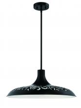 Craftmade P965FB1 - Pocco 1 Light Pendant in Flat Black