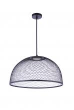 Craftmade P1005FB-LED - 24.25" Diameter Sculptural Statement Metal Mesh Dome Pendant in Flat Black