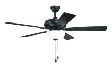 Craftmade ECF211FB5-FBGW - 52" Ceiling Fan w/Blades, 3 Light Frost White Bowl Light Kit