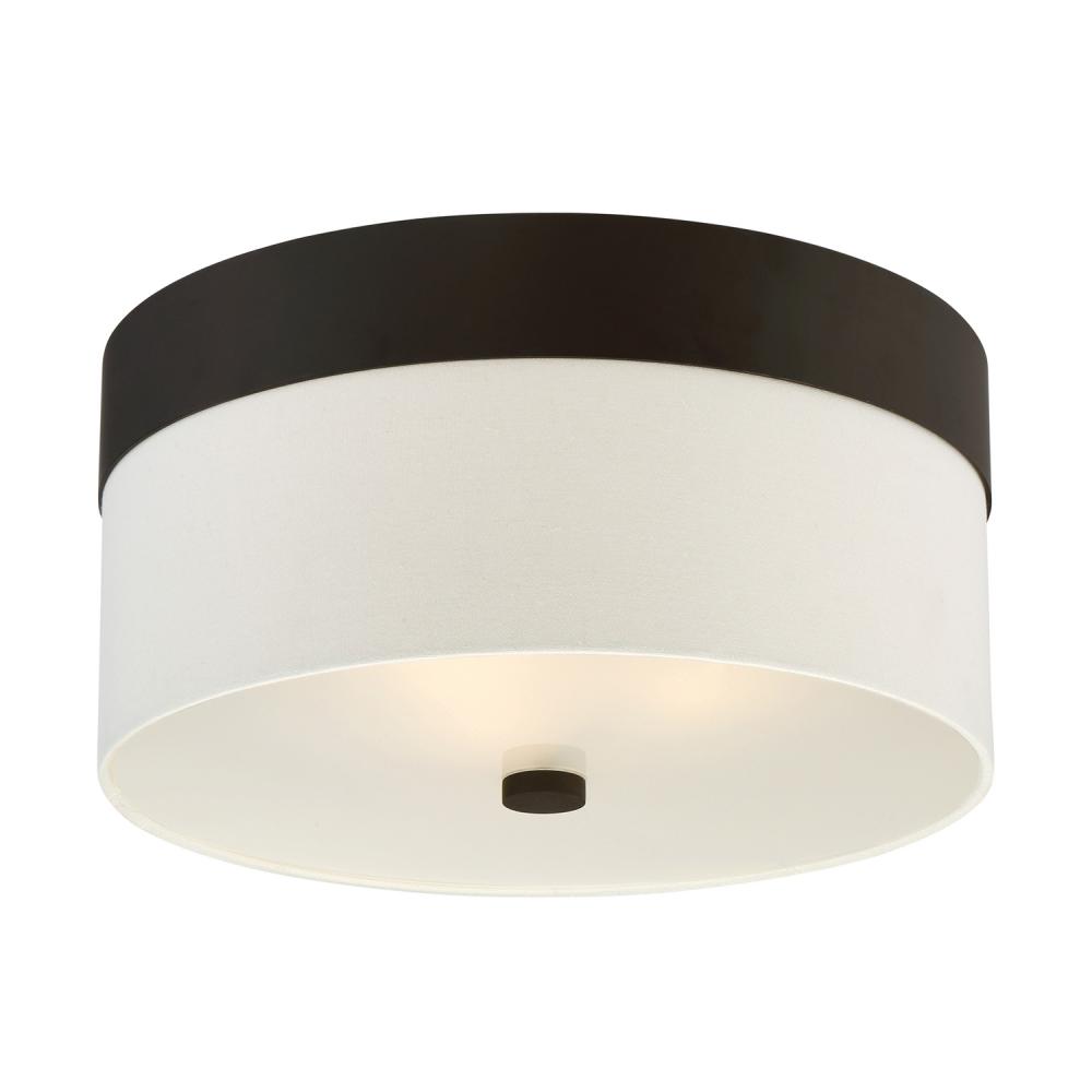 Libby Langdon Grayson 16'' Dark Bronze Flush Mount