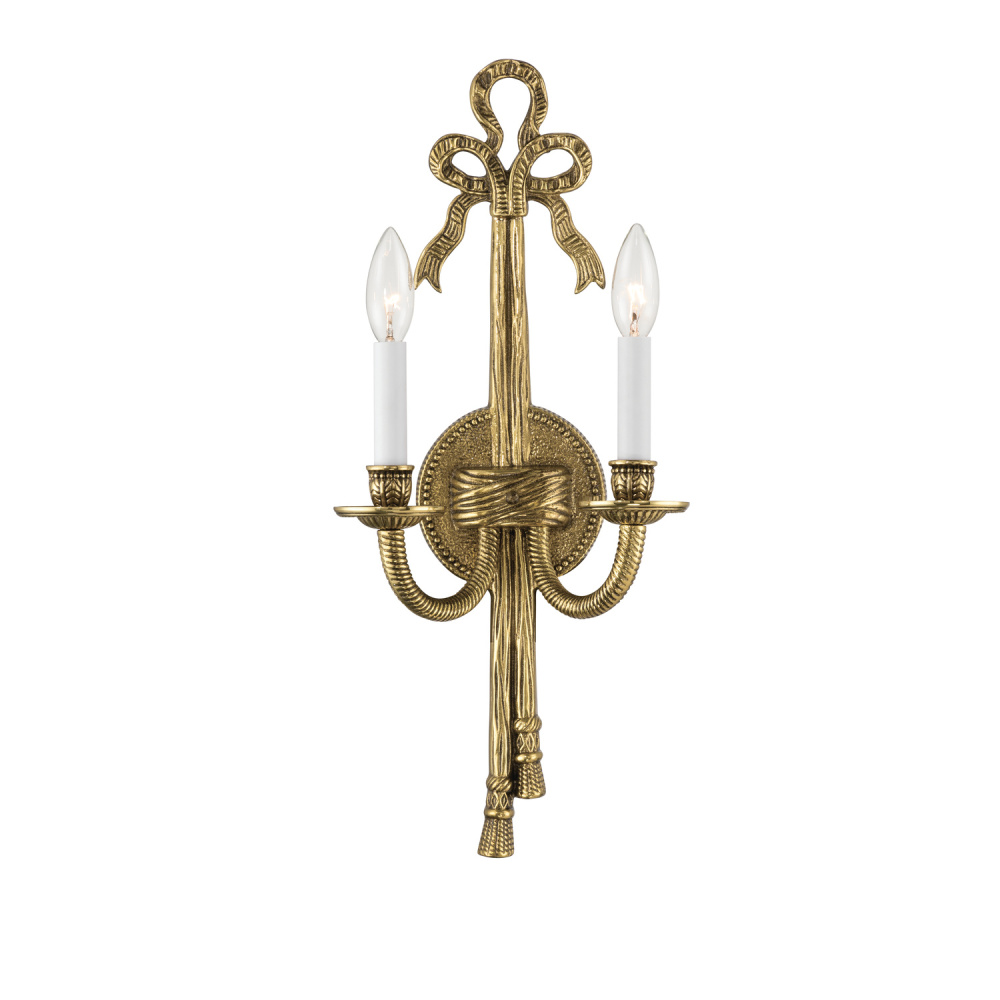 Lexsi 8'' Olde Brass Sconce
