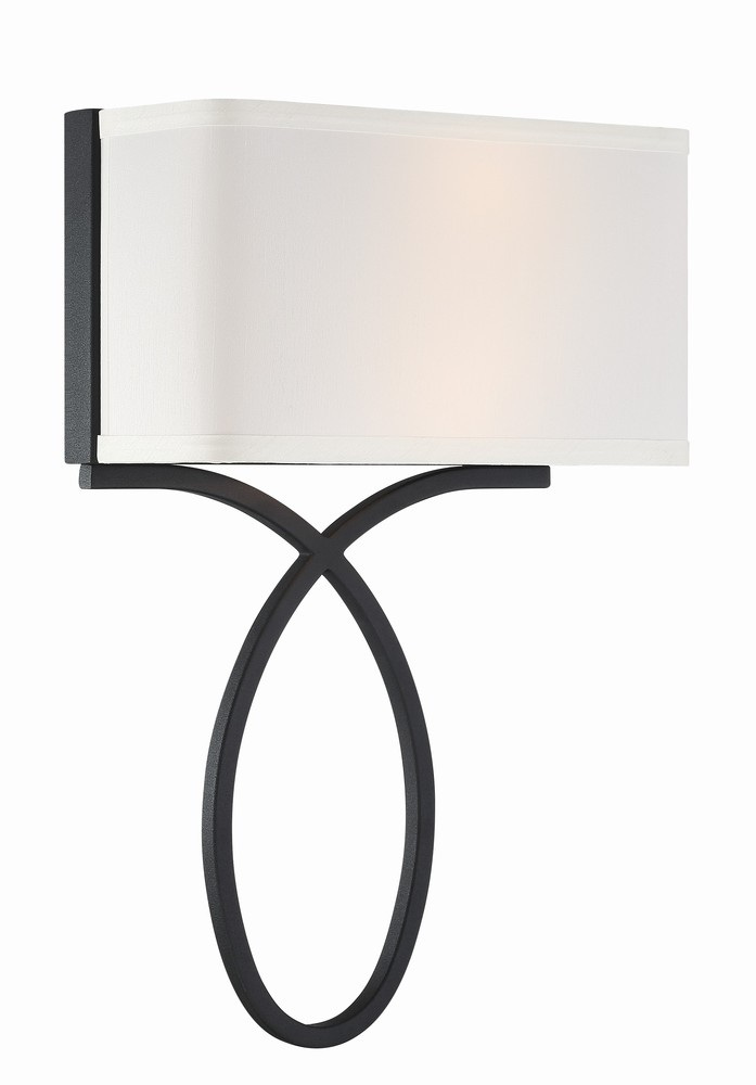 Brinkley 2 Light Black Forged Sconce