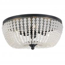 Crystorama 605-MK - Rylee 4 Light Matte Black Flush Mount