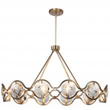 Crystorama QUI-7629-DT - Quincy 10 Light Distressed Twilight Chandelier