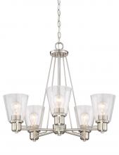 Designers Fountain 88085-SP - Printers Row 5 Light Chandelier