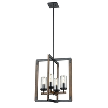 DVI DVP38648GR+IW-CL - Okanagan 21.25 Inch 4 Light Foyer