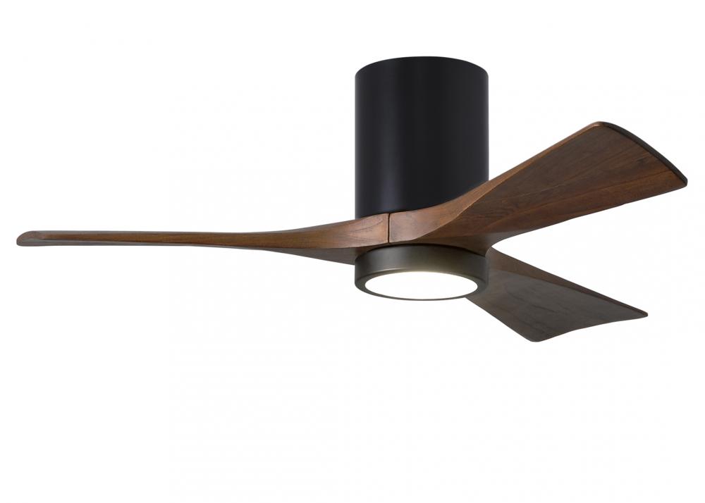 Irene - 3HLK - Matte Black - Walnut Tone Blades - 42" Blades