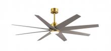 Matthews Fan Company ANLK-BRBR-BN-64 - Ariella 8-blade ceiling fan in Brushed Brass and Brushed Nickel blades