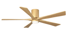Matthews Fan Company IR5HLK-LM-LM-60 - Irene-5HLK - 60" Five Blade Flush Mount Paddle Fan - 5CCT Integrated LED - Polished Chrome Finis