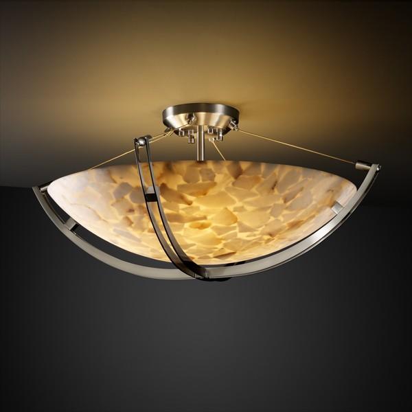 24" LED Semi-Flush Bowl w/ Crossbar