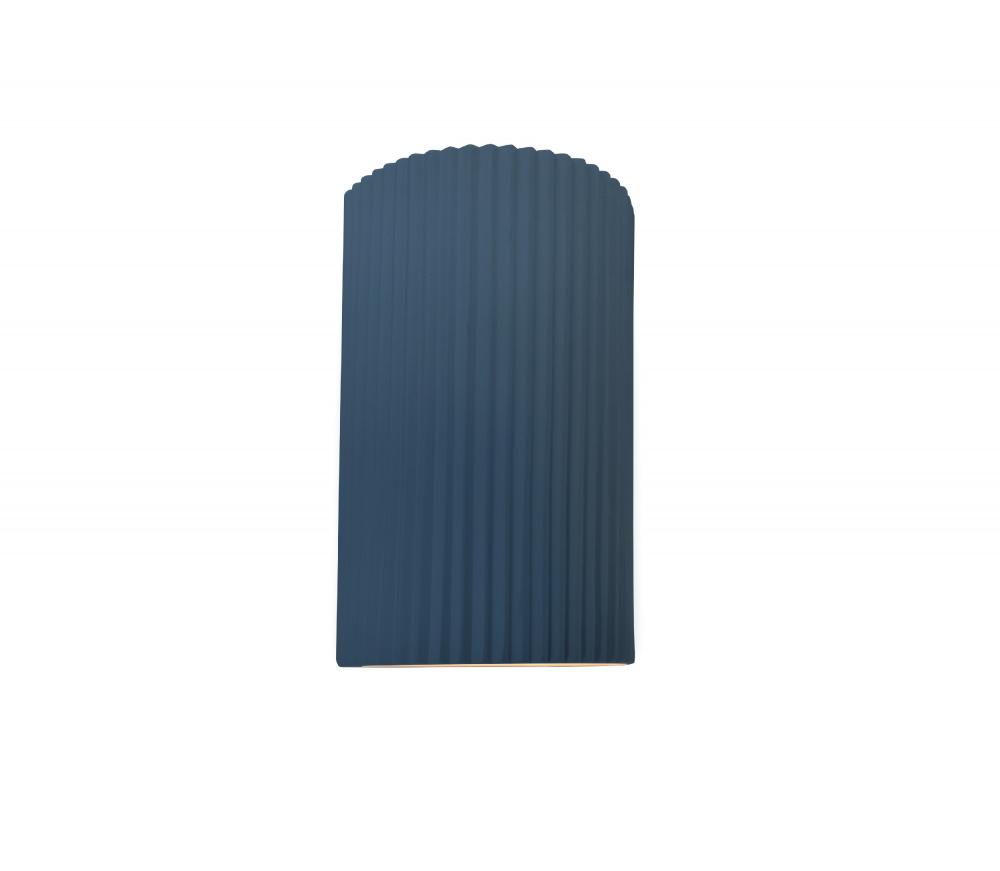 Small ADA Pleated Cylinder Wall Sconce