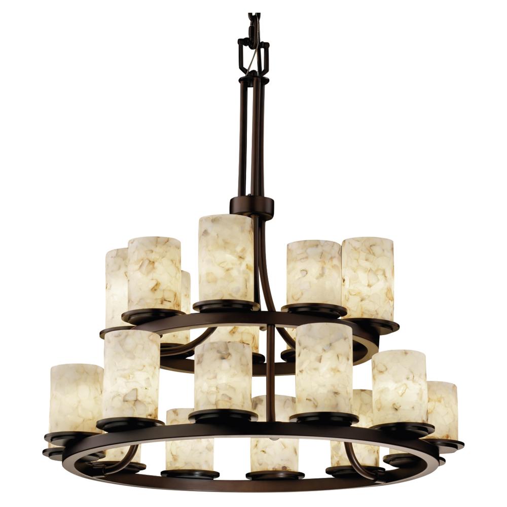 Dakota 21-Light 2-Tier Ring LED Chandelier