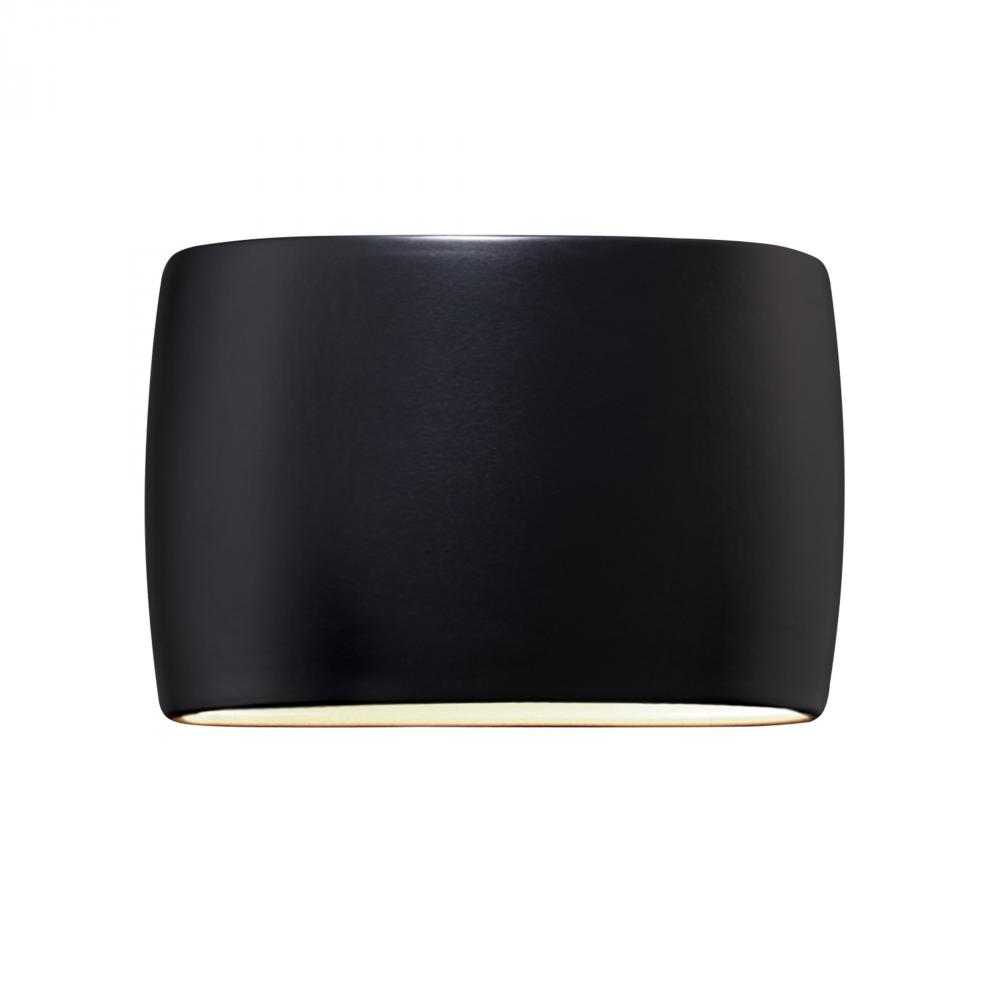 Wide ADA Large Oval LED Wall Sconce (Outdoor) - Closed Top