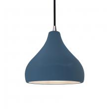 Justice Design Group CER-6560-MID-NCKL-BKCD - Small Droplet 1-Light Pendant