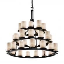 Justice Design Group CLD-8712-10-DBRZ-LED36-25200 - Dakota 36-Light 3-Tier Ring LED Chandelier