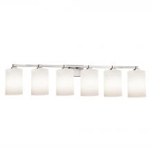 Justice Design Group FSN-8436-10-OPAL-NCKL - Regency 6-Light Bath Bar