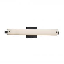 Justice Design Group FSN-8681-OPAL-MBLK - Edge 23" ADA Linear LED Wall/Bath