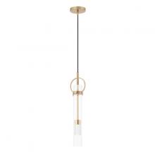 Justice Design Group FSN-4121-CLER-BRSS - Chloe LED Tall Pendant