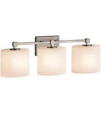 Justice Design Group FSN-8423-30-OPAL-NCKL - Tetra 3-Light Bath Bar