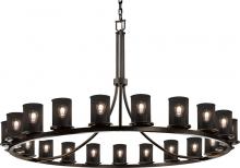 Justice Design Group MSH-8716-10-DBRZ - Dakota 21-Light 1-Tier Ring Chandelier