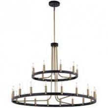 Justice Design Group NSH-8048-MBBR - Clayton 42” 2-Tier 27-Light Chandelier