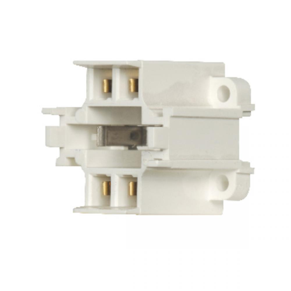 26W-32W-42W 4-Pin Socket; G24Q-3 And GX24Q-4 Base; Bottom Screw Down; Vertical Mount