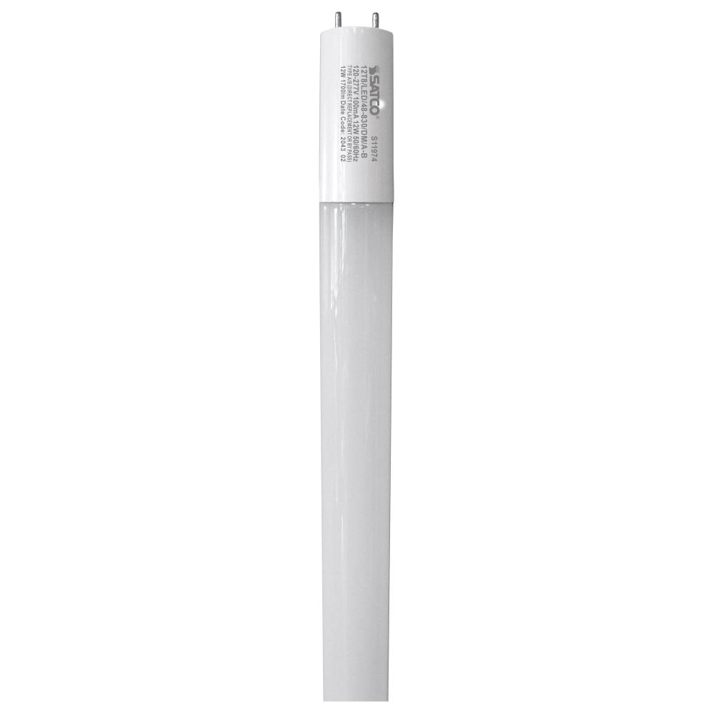 12 Watt; 48 Inch; T8 LED; G13 base; Dual Mode Hybrid Type A/B; 3000K; 1700 Lumens