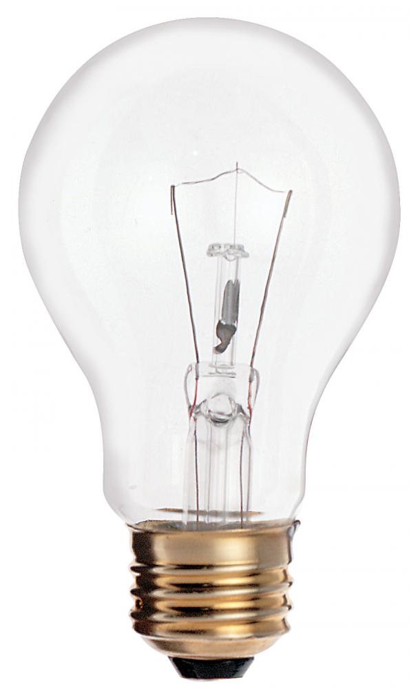 75 Watt A19 Incandescent; Clear; 2500 Average rated hours; 760 Lumens; Medium base; 130 Volt; 2/Pack