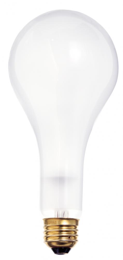 300 Watt PS25 Incandescent; Frost; 5000 Average rated hours; 3600 Lumens; Medium base; 130 Volt