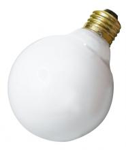 Satco Products Inc. A3641 - 40 Watt G25 Incandescent; Gloss White; 3000 Average rated hours; 320 Lumens; Medium base; 130 Volt