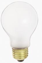 Satco Products Inc. S6053 - 75 Watt A19 Incandescent; Frost; 1500 Average rated hours; 800 Lumens; Medium base; 120 Volt; 2/Pack