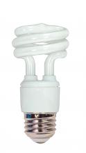 Satco Products Inc. S7214 - 11 Watt; Mini Spiral Compact Fluorescent; 2700K; 82 CRI; Medium base; 120 Volt