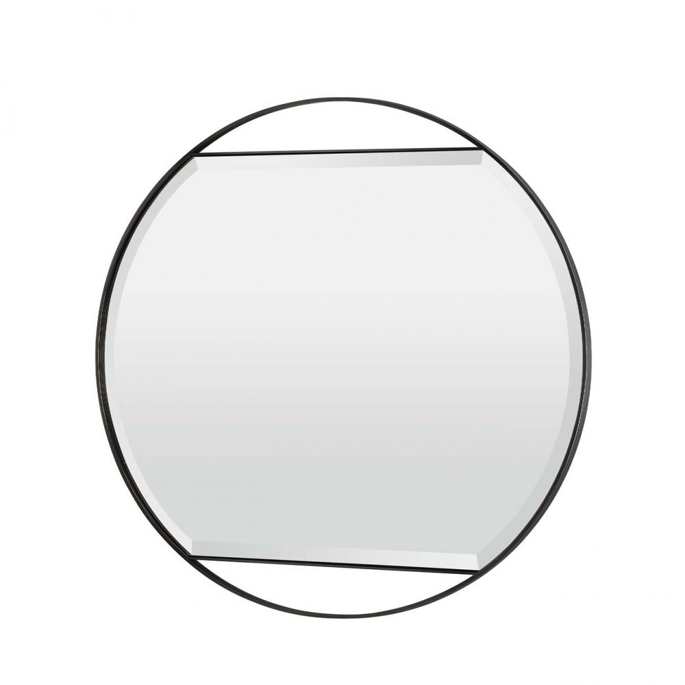 Ventura Round Mirror Gunmetal