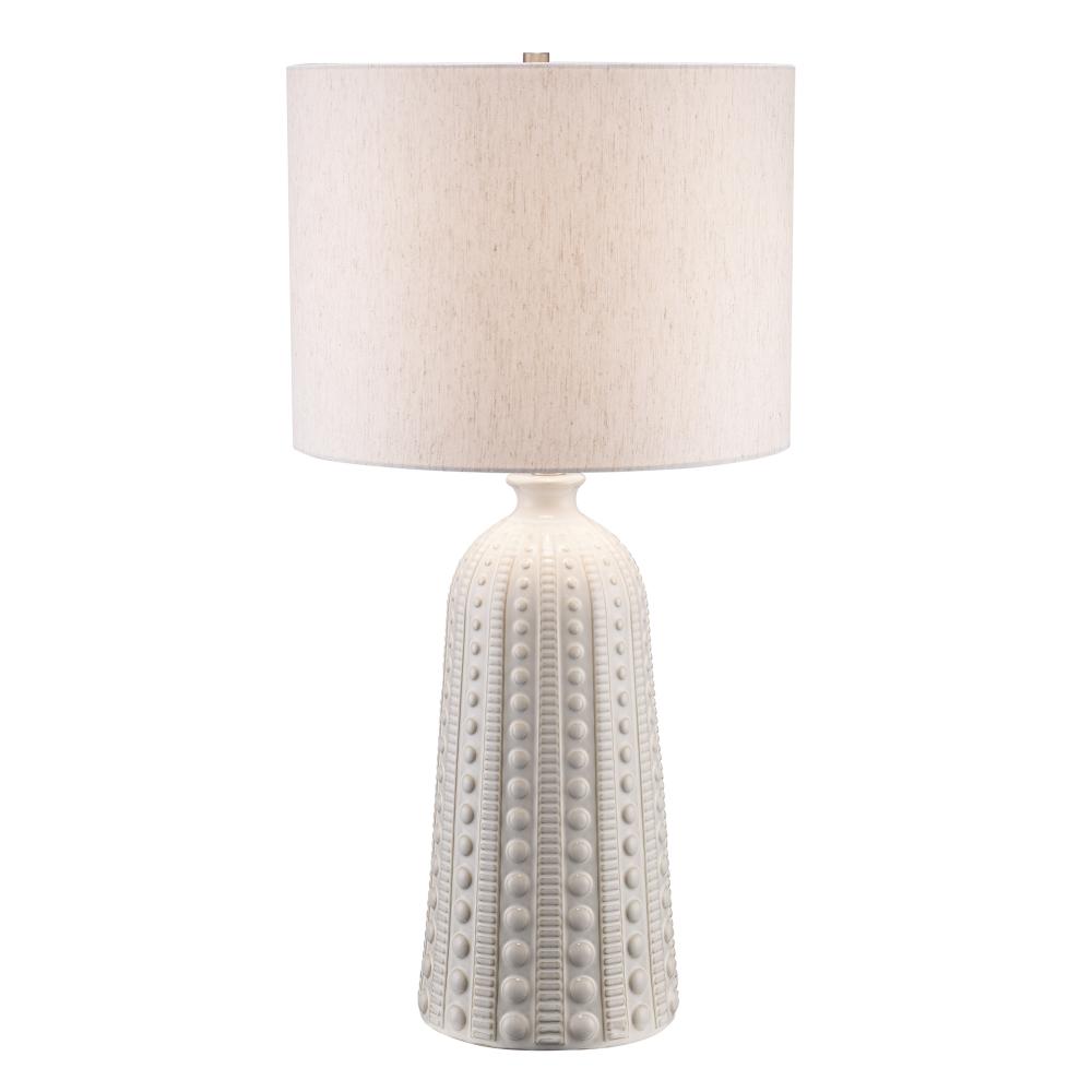 Barnie 1 - Light Textured Glass Table Lamp