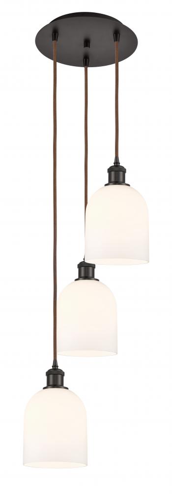 Bella - 3 Light - 12 inch - Oil Rubbed Bronze - Cord hung - Multi Pendant