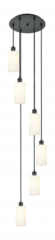 Crown Point - 6 Light - 16 inch - Matte Black - Multi Pendant