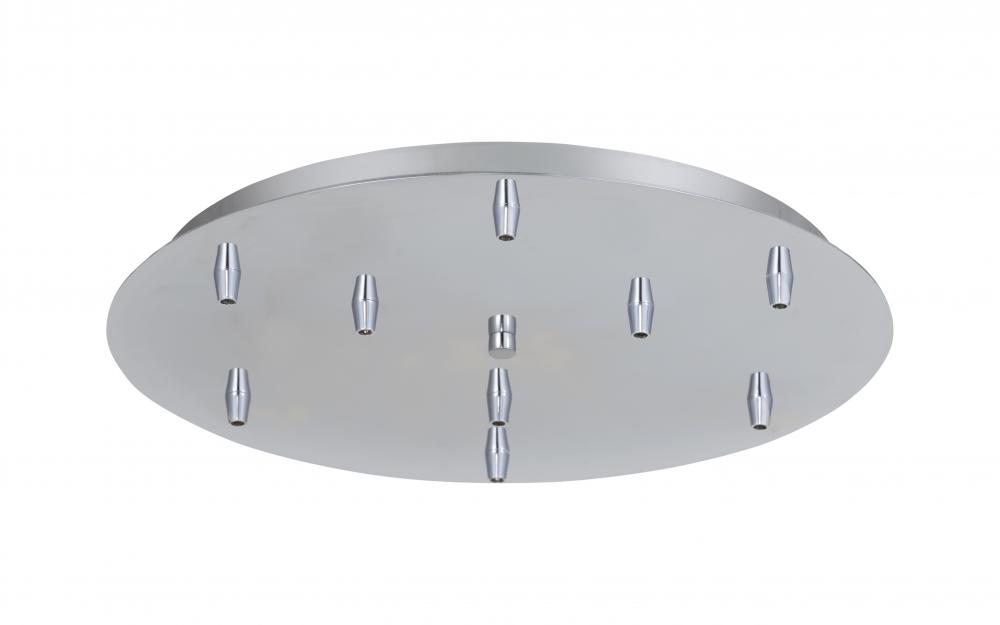 9 Light Round Multi Port Canopy