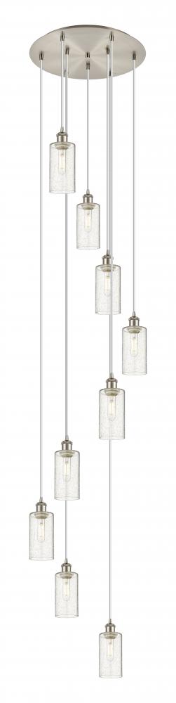 Crown Point - 9 Light - 19 inch - Brushed Satin Nickel - Multi Pendant