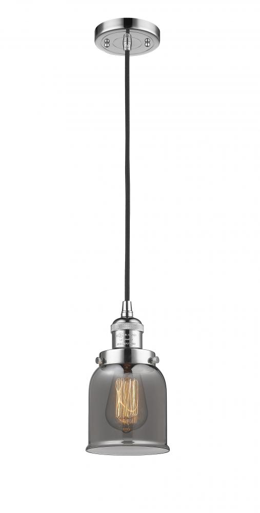 Bell - 1 Light - 5 inch - Polished Chrome - Cord hung - Mini Pendant