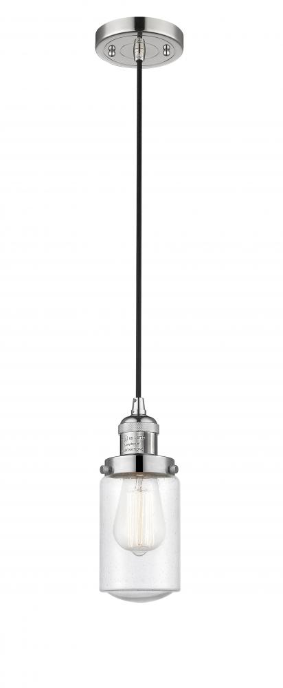 Dover - 1 Light - 5 inch - Polished Nickel - Cord hung - Mini Pendant