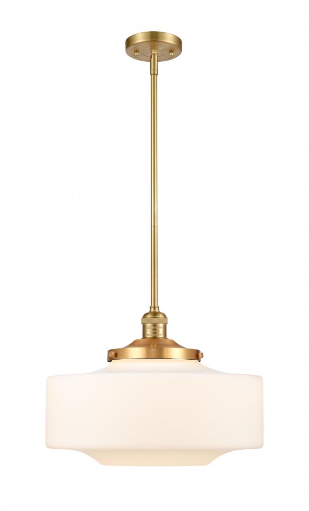 Bridgeton - 1 Light - 12 inch - Satin Gold - Stem Hung - Mini Pendant