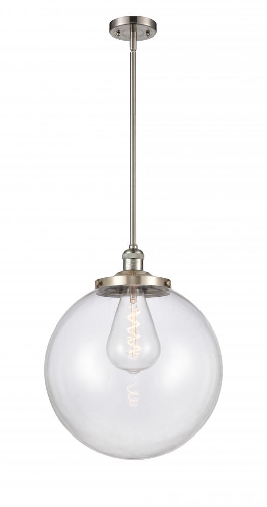 Beacon - 1 Light - 16 inch - Brushed Satin Nickel - Stem Hung - Pendant