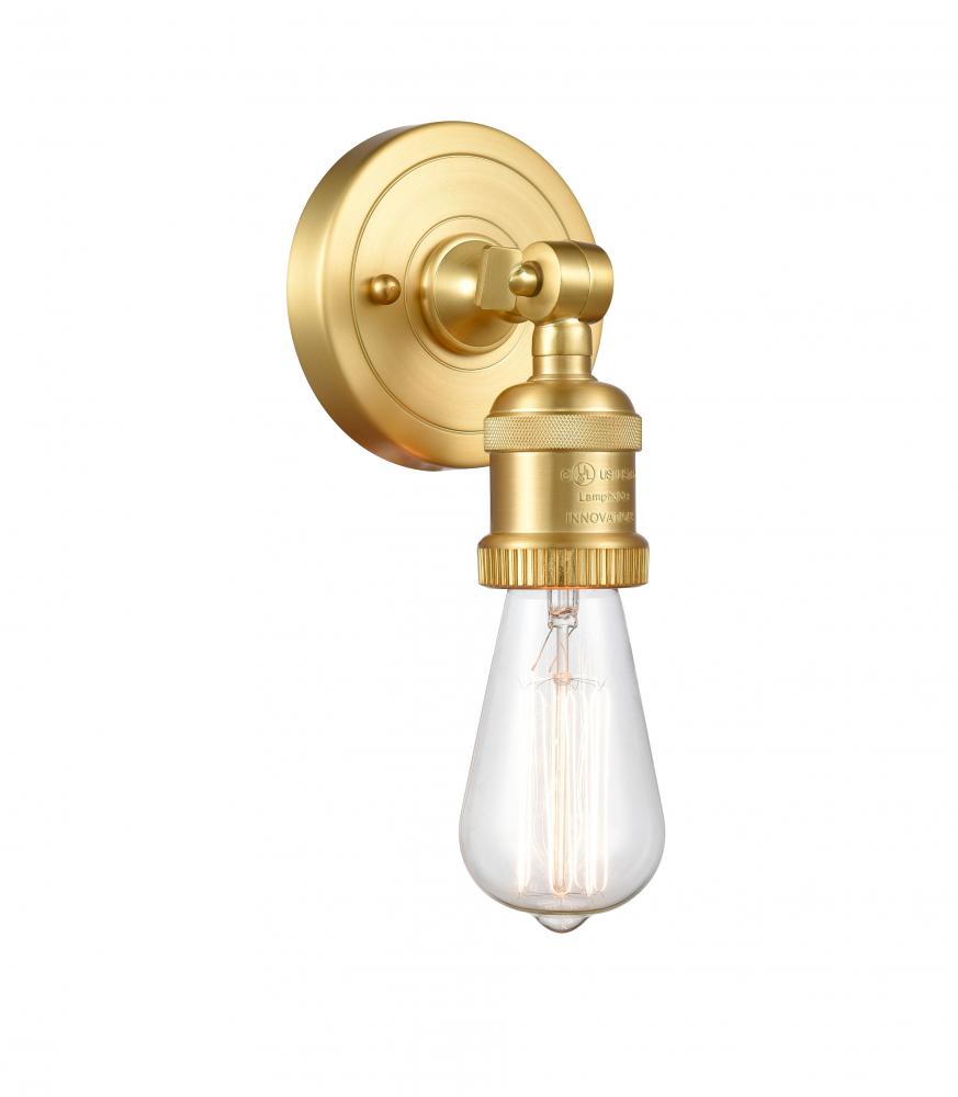 Bare Bulb - 1 Light - 5 inch - Satin Gold - Sconce