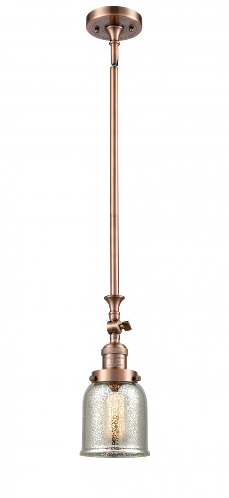 Bell - 1 Light - 5 inch - Antique Copper - Stem Hung - Mini Pendant