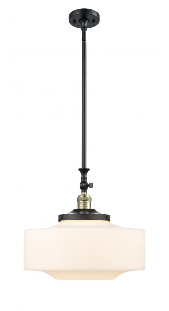 Bridgeton - 1 Light - 16 inch - Black Antique Brass - Stem Hung - Mini Pendant