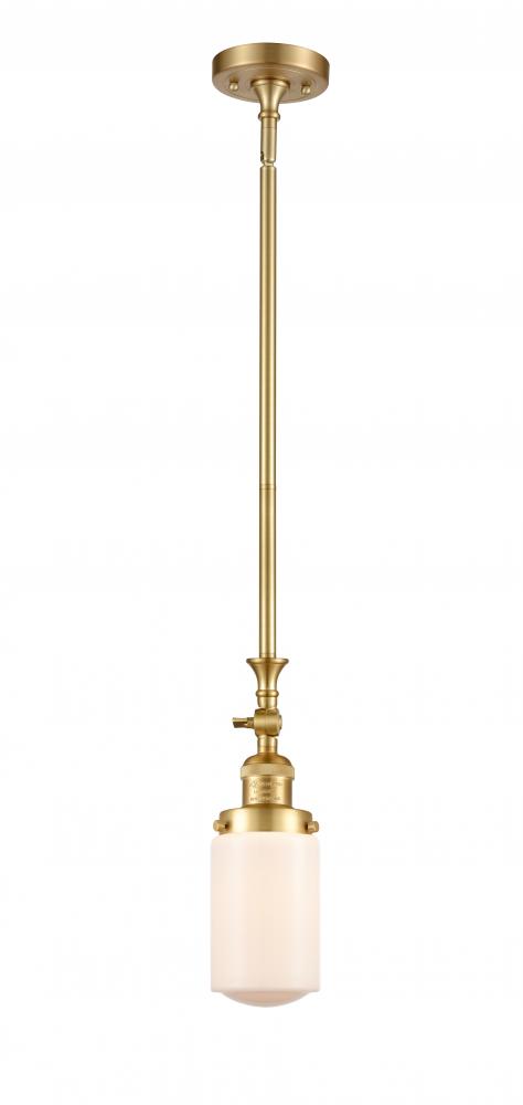 Dover - 1 Light - 5 inch - Satin Gold - Stem Hung - Mini Pendant